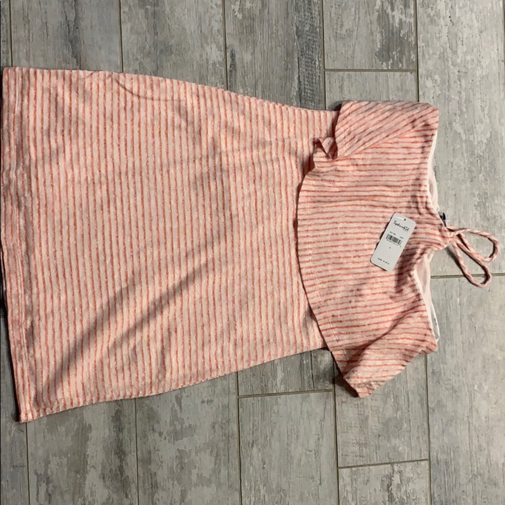 Splendid orange striped dress
